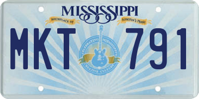 MS license plate MKT791