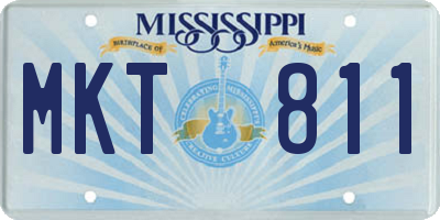 MS license plate MKT811