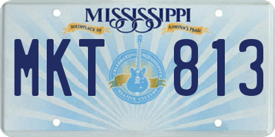 MS license plate MKT813