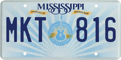 MS license plate MKT816