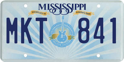 MS license plate MKT841