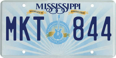 MS license plate MKT844