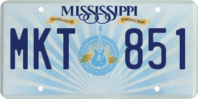 MS license plate MKT851
