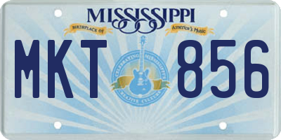 MS license plate MKT856