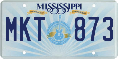 MS license plate MKT873