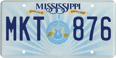 MS license plate MKT876