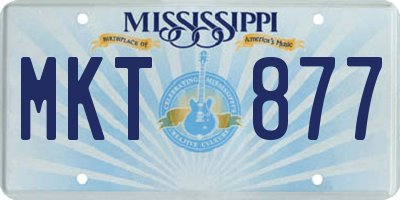 MS license plate MKT877