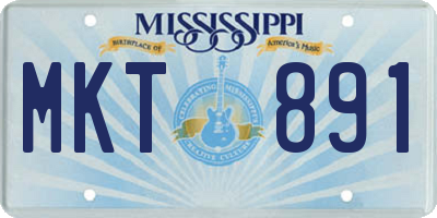 MS license plate MKT891