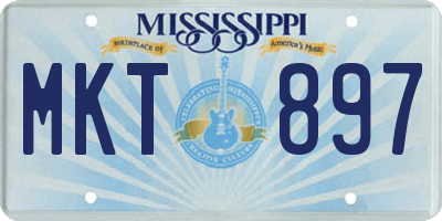 MS license plate MKT897