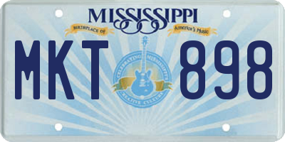 MS license plate MKT898