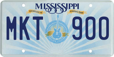 MS license plate MKT900