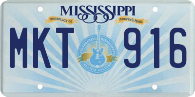 MS license plate MKT916