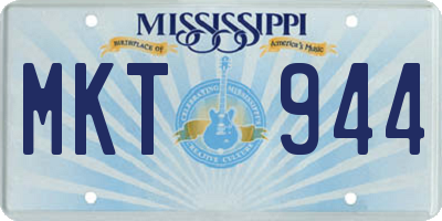 MS license plate MKT944