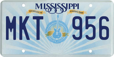 MS license plate MKT956