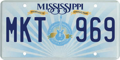 MS license plate MKT969