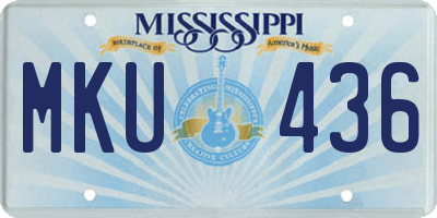 MS license plate MKU436