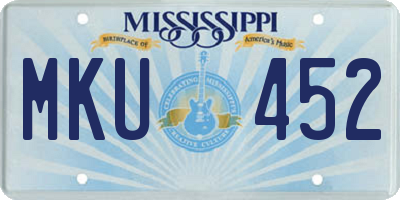 MS license plate MKU452
