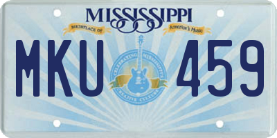 MS license plate MKU459