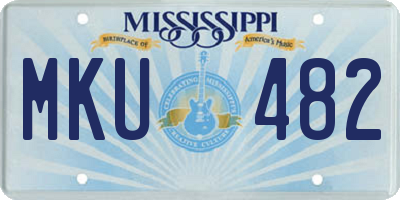 MS license plate MKU482