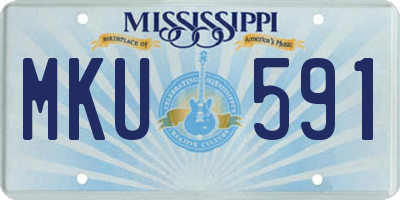 MS license plate MKU591