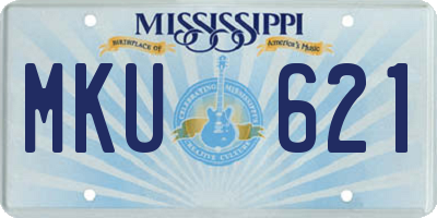 MS license plate MKU621