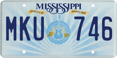 MS license plate MKU746