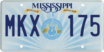 MS license plate MKX175