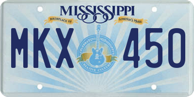 MS license plate MKX450