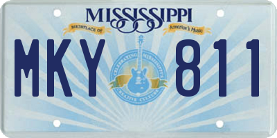 MS license plate MKY811