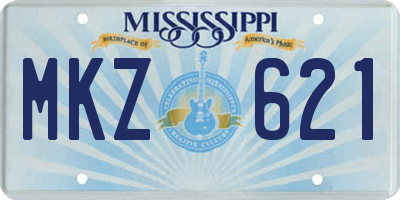 MS license plate MKZ621
