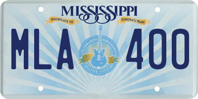 MS license plate MLA400