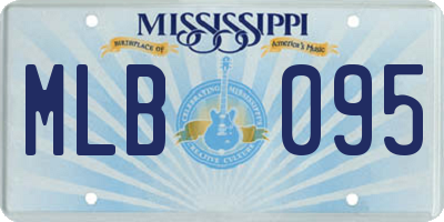 MS license plate MLB095