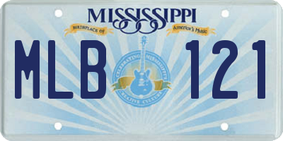 MS license plate MLB121