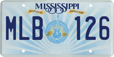 MS license plate MLB126