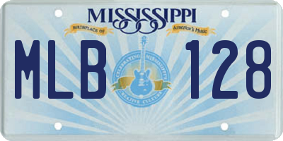 MS license plate MLB128
