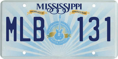 MS license plate MLB131