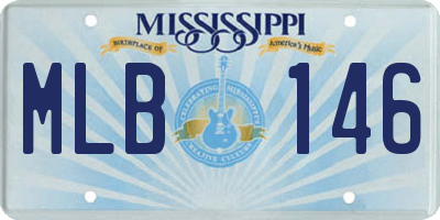MS license plate MLB146