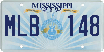 MS license plate MLB148