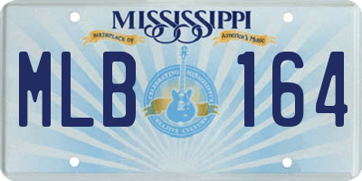 MS license plate MLB164