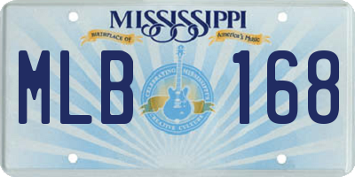 MS license plate MLB168