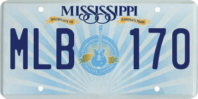 MS license plate MLB170
