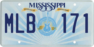 MS license plate MLB171