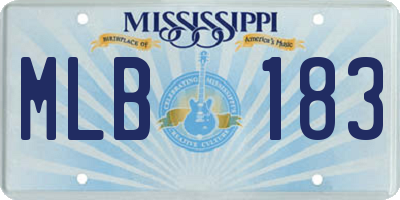 MS license plate MLB183