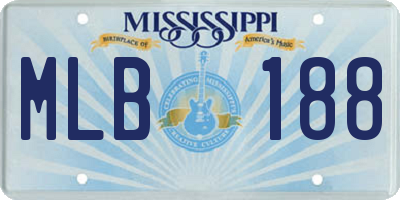 MS license plate MLB188