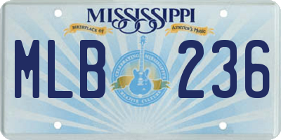 MS license plate MLB236