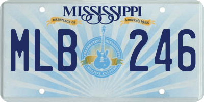 MS license plate MLB246