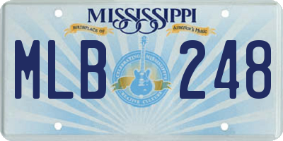 MS license plate MLB248