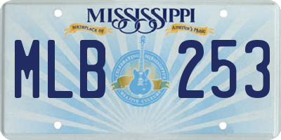 MS license plate MLB253
