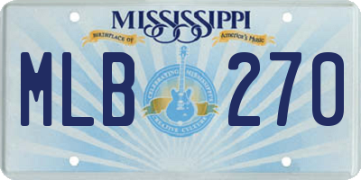 MS license plate MLB270