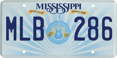 MS license plate MLB286